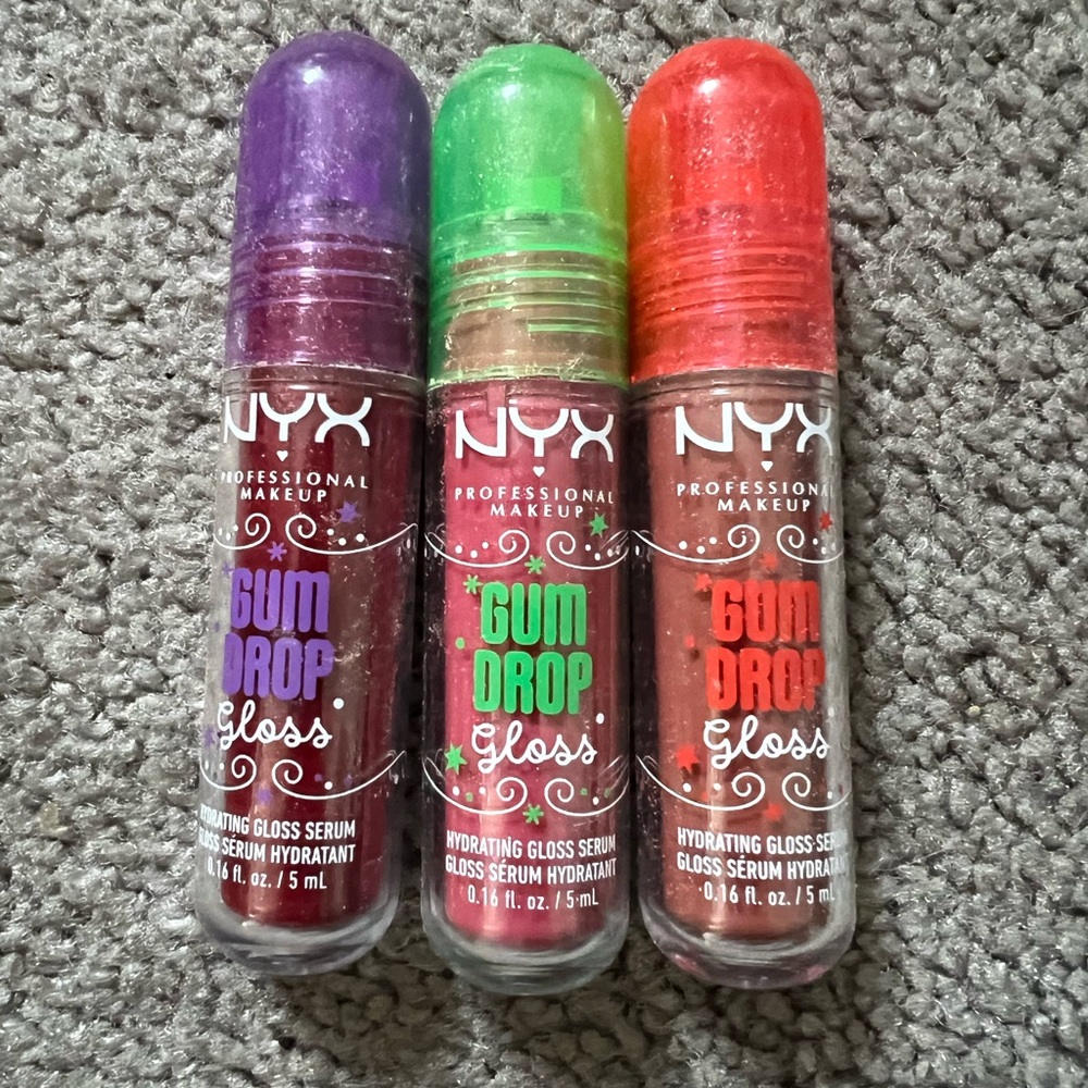 NYX GUMDROP GLOSS (SET OF 3) *NEW* *SEALED*